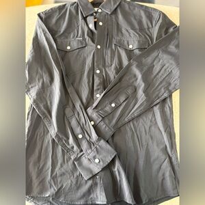 Men's Black Dress Shirt sz - SMALL MEN